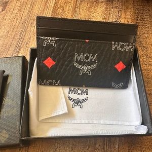 MCM card holder- Card Case in Visetos Original